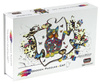 Puzzle 99 drewniane kolorowe Kot