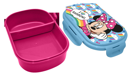 Pudełko śniadaniowe + sztućce Minnie MN30016