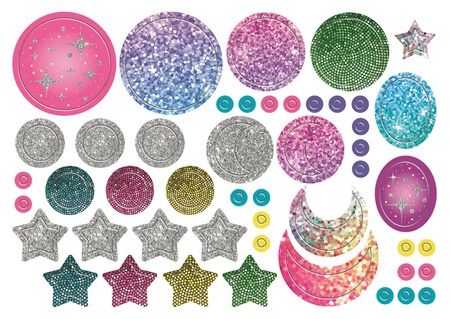 Zestaw kreatywny Kolorowe medaliony Crazy chic 78767