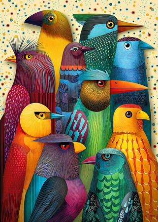Puzzle 1000 CherryPazzi Birds Club 31438