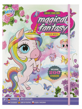 Magiczna książeczka z naklejkami Jednorożec