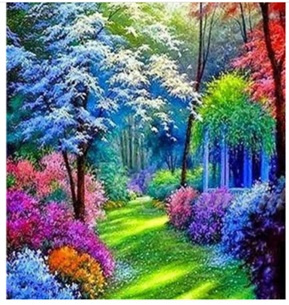 Diamentowa Mozaika Las kolorowy NO-1006292