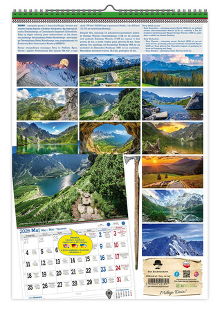 Kalendarz 2026 ścienny Tatry że hej A3 V1