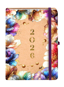 Kalendarz 2026 Kraft A5 TNS Kwiaty