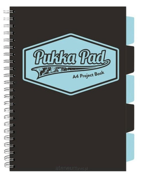 Kołozeszyt Pukka Pad A4 Project Book Black & Blue Sky czarny