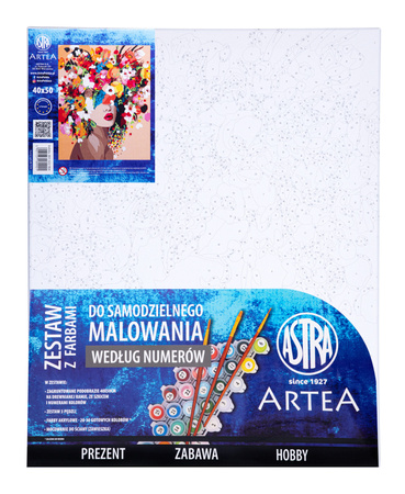 Malowanie po numerach Astra Artea Portret w kwiatach