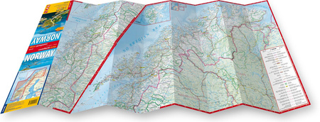 Norwegia road map 1:11000 000 laminat 2025
