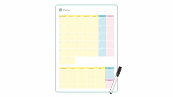 Planer magnetyczny miesięczny z markerem