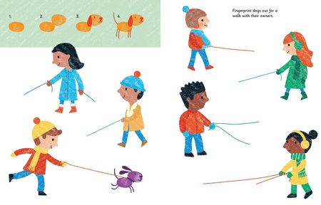 Cats and Dogs. Fingerprint activities wer. angielska