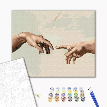 Malowanie po numerach BRUSHME 40x50 cm Stworzenie Adama