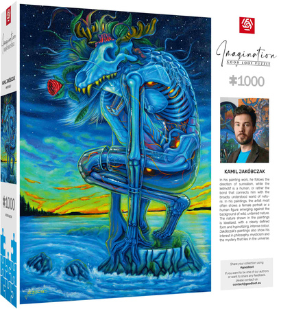 Puzzle 1000 Imagination Kamil Jakóbczak Biały Wilk