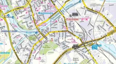 Kraków plan miasta 1:22 000 foliowana 2024