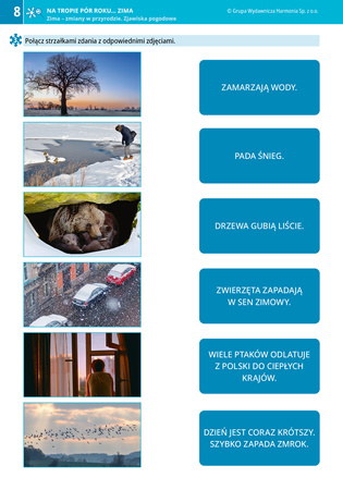 Na tropie pór roku Zima materiały dla uczniów z niepełnosprawnością intelektualną