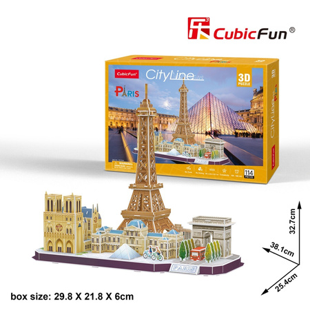 Puzzle 114 3D City Line Paris