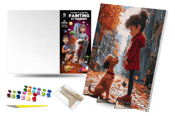 Malowanie po numerach Wierny przyjaciel 40x50 cm