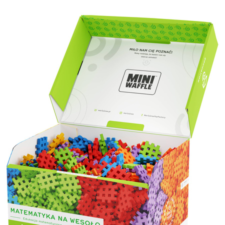 Klocki konstrukcyjne Wafle mini edu Matematyka na wesoło 444 elementów