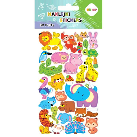 Display naklejki 3D Puffy 2kids 50 sztuk Happy Color