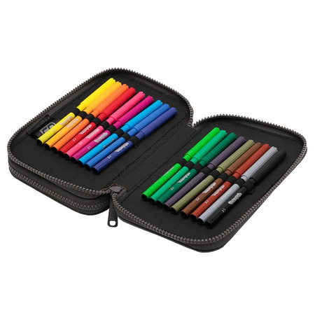 Piórnik 2-komorowy z wyposażeniem Coolpack Jumper 2 Rpet Grey