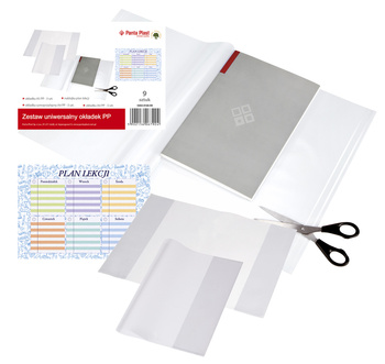 Paczka okładek uniwersalnych PP +plan lekcji
