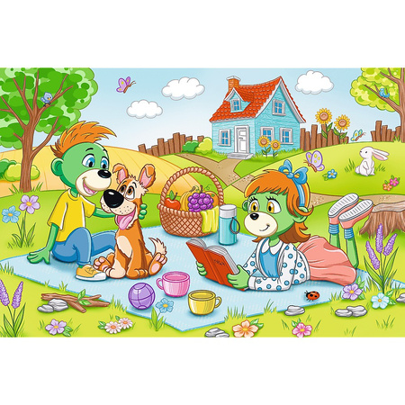 Puzzle 60 Przygody Rodziny Treflików 17394