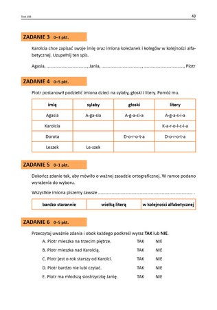 Czytam ze zrozumieniem i rozwiązuję zadania