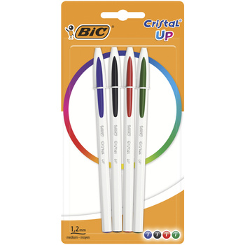 Długopis Cristal Up BIC mix AST blister 4 kolory