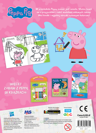 Wesołe przedszkole Peppy. Świnka Peppa. Dodaj kolorów