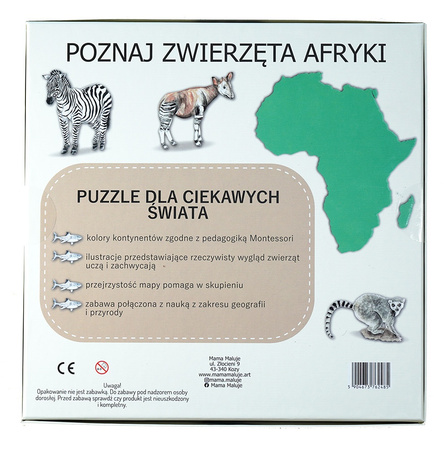 Puzzle 120 edukacyjne Afryka