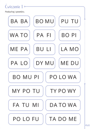 Afazja ćwiczenia językowe dla dzieci część 3