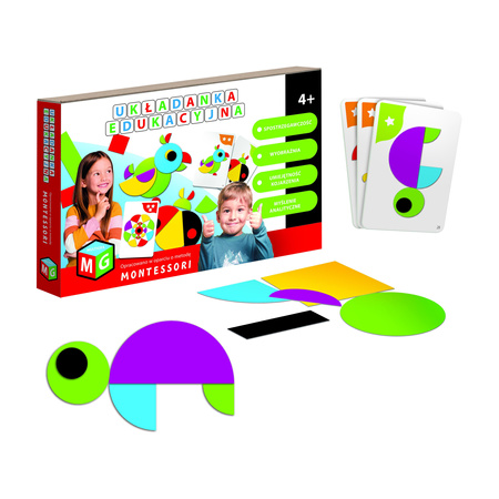 Układanka edukacyjna Montessori Papuga