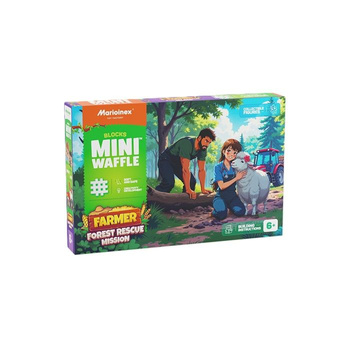 Klocki konstrukcyjne Waffle mini Farmer Leśna akcja ratunkowa