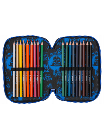 Piórnik 3-komorowy z wyposażeniem Coolpack Disney Core  Jumper 3 Star Wars