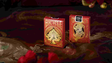 Karty do gry Bicycle Dragon Red