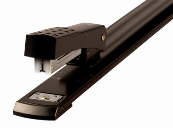 Zszywacz długoramienny metalowy 24/6-26/6 czarny 25 ark.