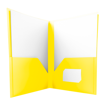 Skoroszyt A4 PP żółty