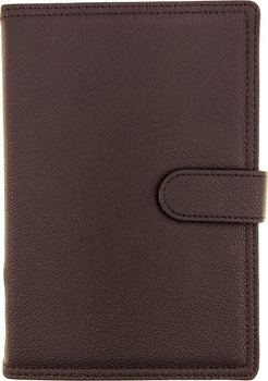 Kalendarz 2026 A5 dzienny z zapięciem ekoskóra fioletowy