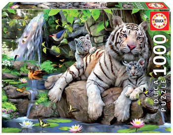 Puzzle 1000 Białe Tygrysy bengalskie 109784