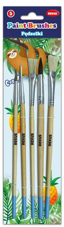 Pędzelki szkolne 5 sztuk