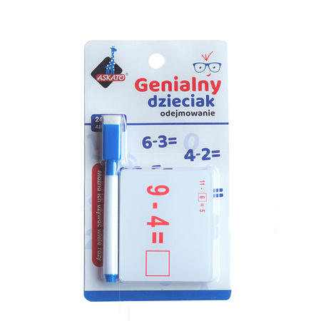 Genialny dzieciak fiszki arytmetyczne odejmowanie 110196