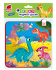 Puzzle piankowe magnetyczne Dinozaury RK5010-07