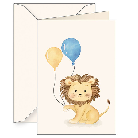 Karnet B6 koperta 6140 Lwiątko