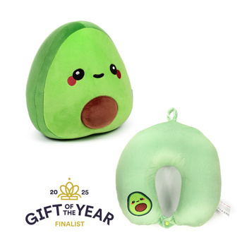 Poduszka podróżna z zabawką 2w1 Awokado CUSH422