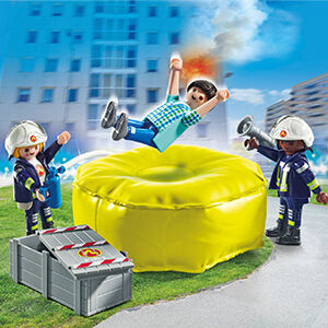 Playmobil Strażacy z poduszką powietrzną 71465