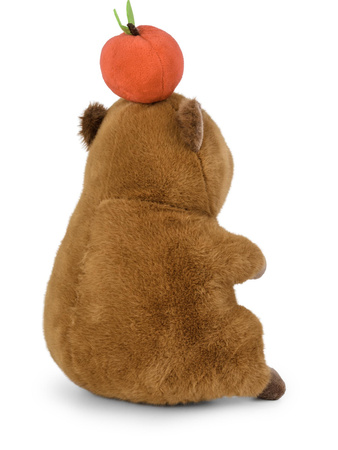 Maskotka Kapibara z jabłkiem 25cm