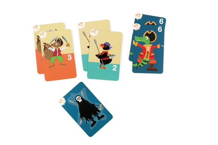 Gra logiczna 4w1 Karty Wyprawa Pirata Scratch