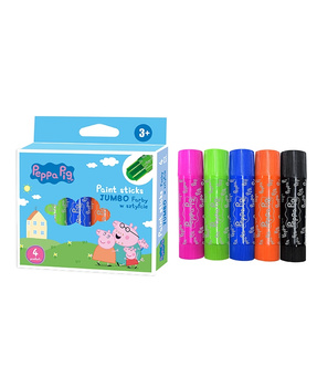 Farby w sztyfcie okrągłe Jumbo Peppa Pig 4 kolory