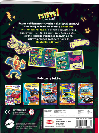 Mattel Hot Wheels.  Pstryk! Co Widać Nocą?
