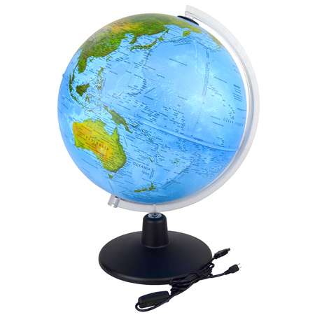 Globus podświetlany fizyczny polityczny 25 cm Rico