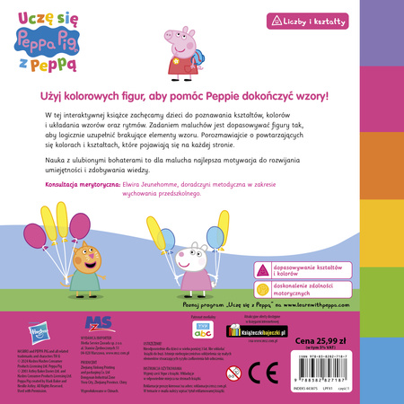 Figury i kolory. Świnka Peppa. Uczę się z Peppą