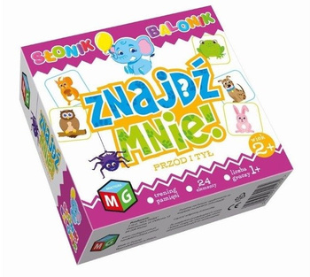 Układanka Znajdź mnie przód i tył Słonik Balonik